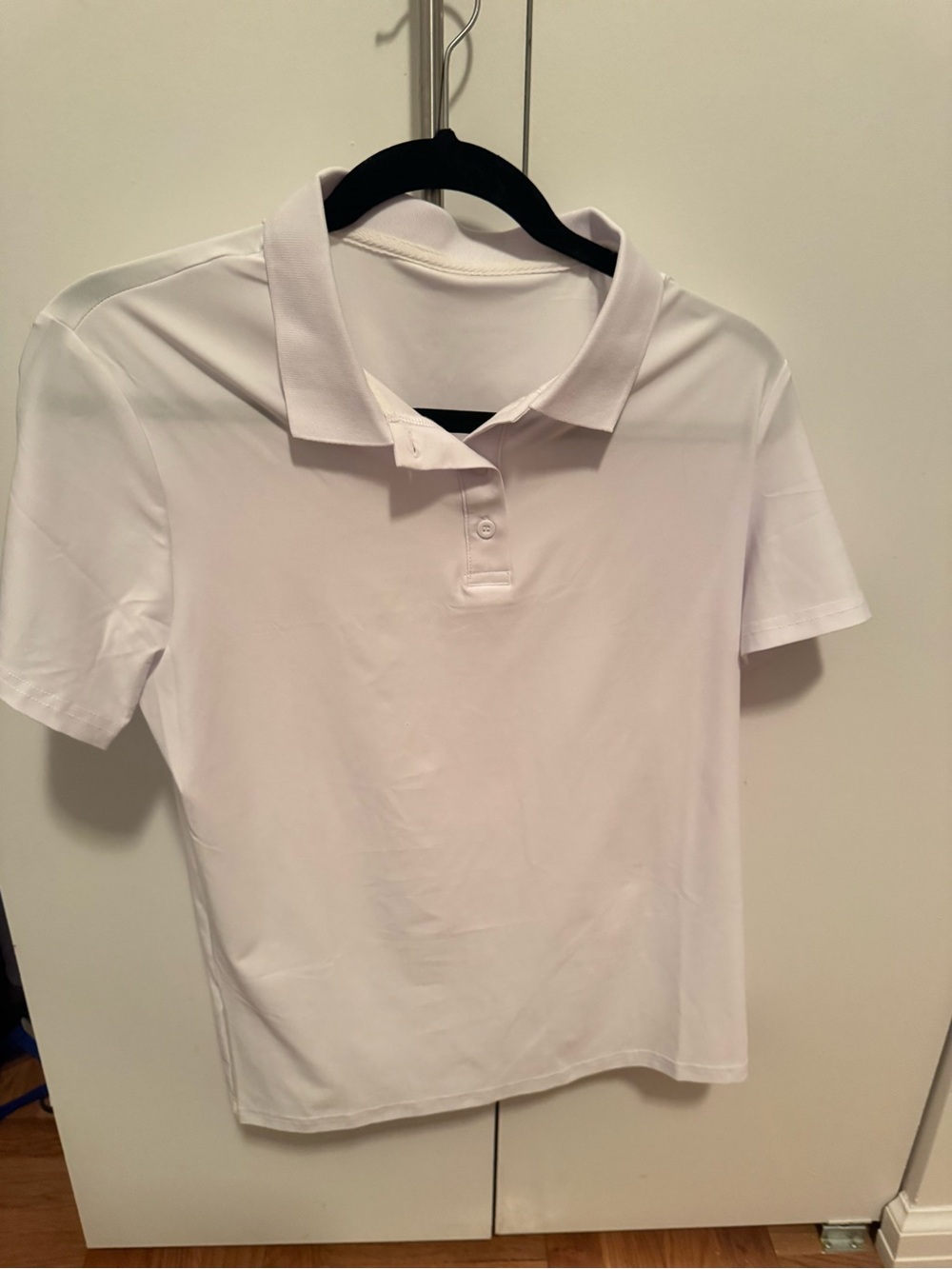 Classic Women's White Polo Jersey - Short Sleeve Collared Top